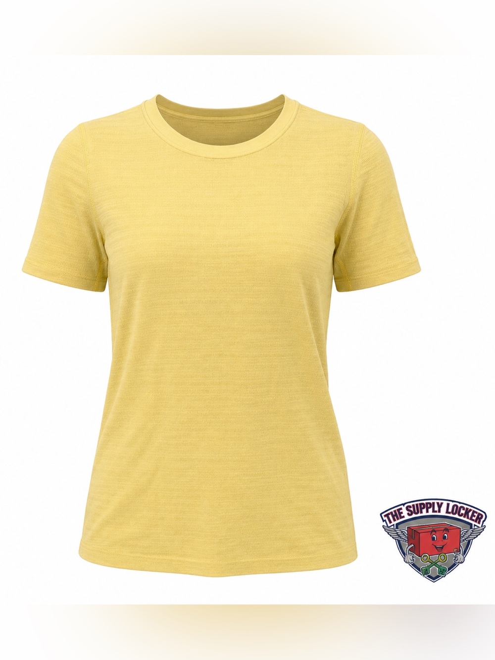Calia Focus Seamless Crop Tee Womens Small Yellow Short Sleeve NWT